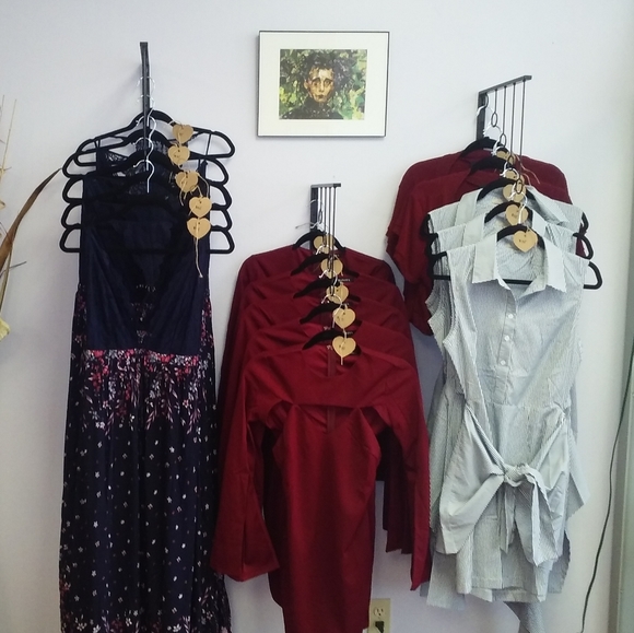 Banjul Burgundy cocktail dress - Picture 5 of 10